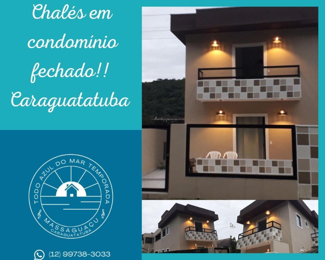 Chales Todo Azul Do Mar-Condominio! Caraguatatuba Bagian luar foto